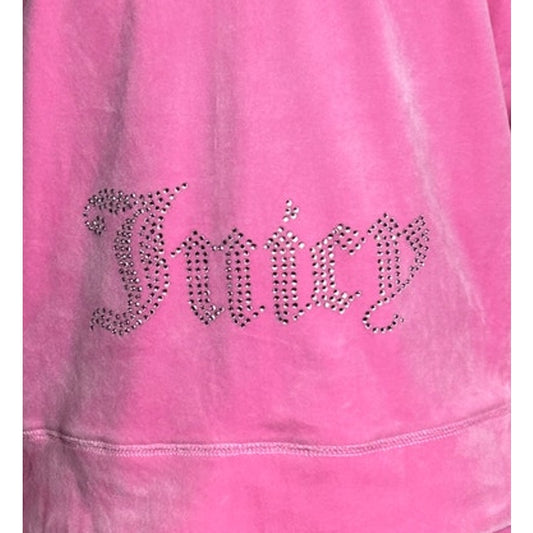 Ensemble de survêtement Juicy Couture x Forever 21 en velours rose vif, style Y2K Barbiecore, taille M
