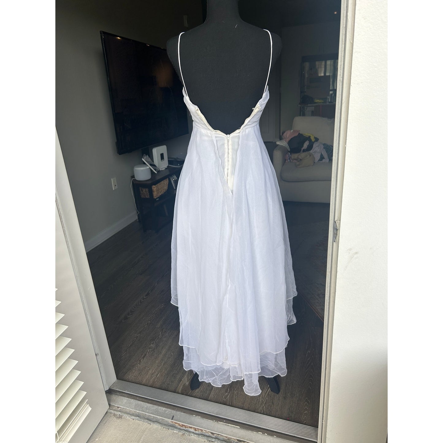🤍 Vintage Lillie Rubin Silk Fairy Dress – Ethereal White – XXS