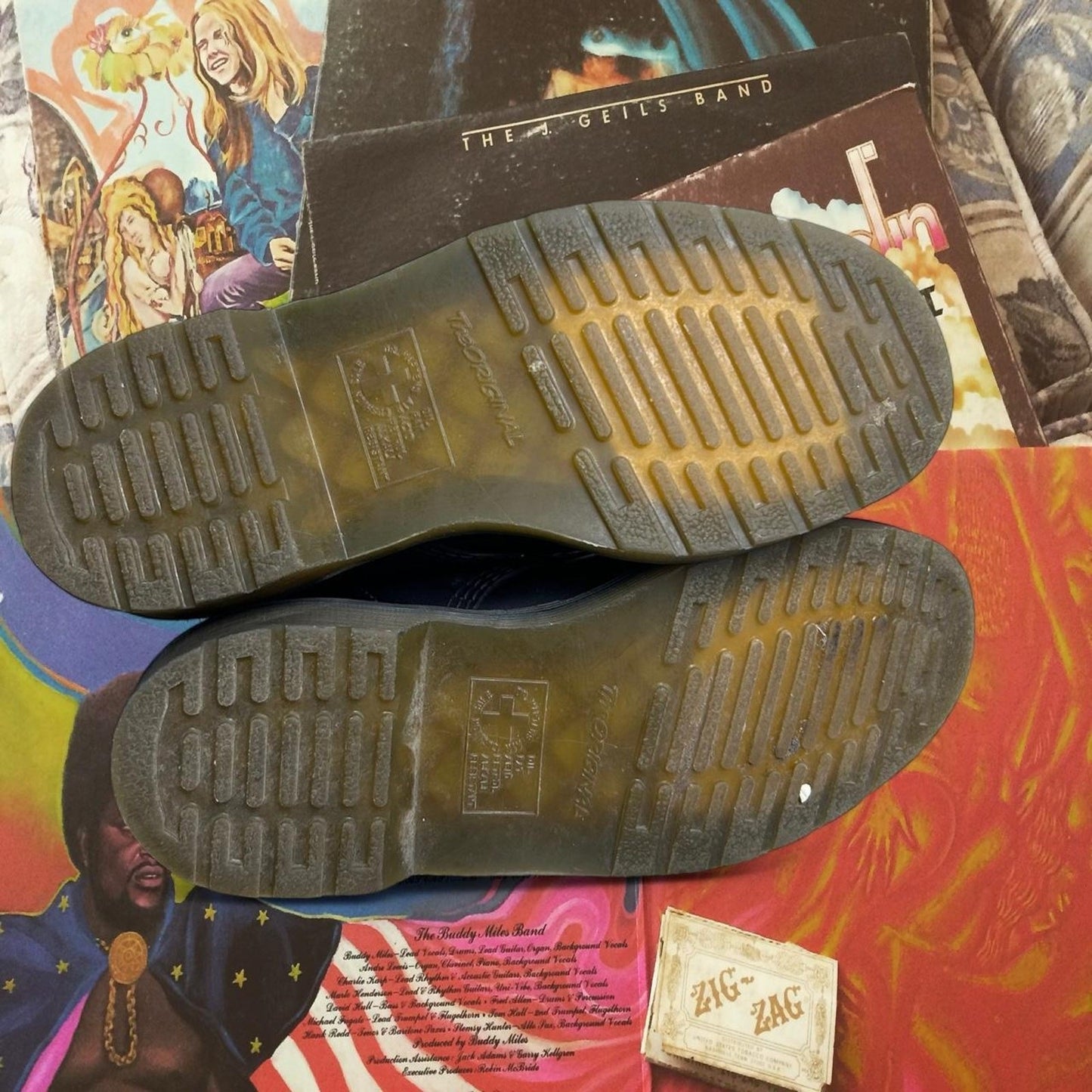 dr martens 1460 size 8 purple glove tanned leather