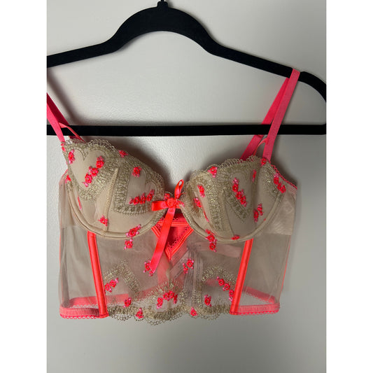 victorias secret valentines bustier 32 c