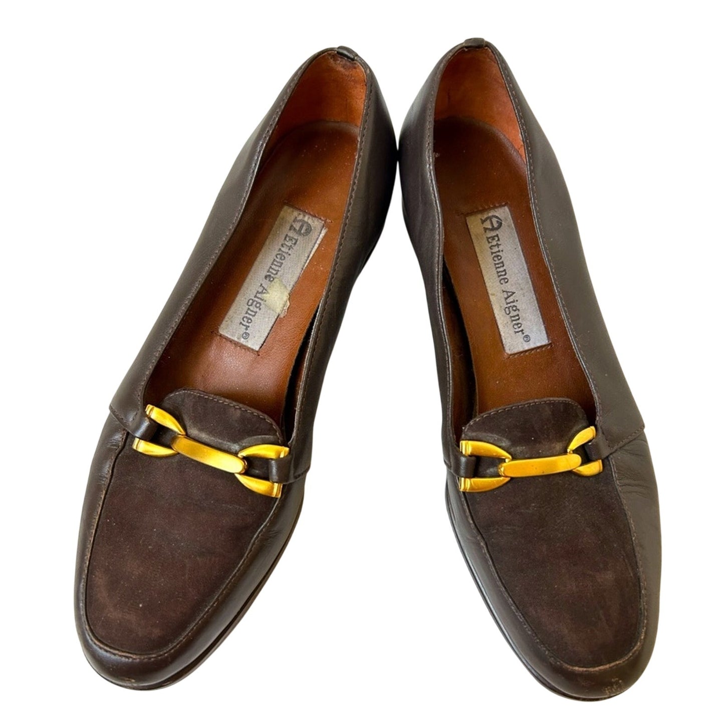 🖤 Vintage Etienne Aigner Leather Loafers Size 5.5