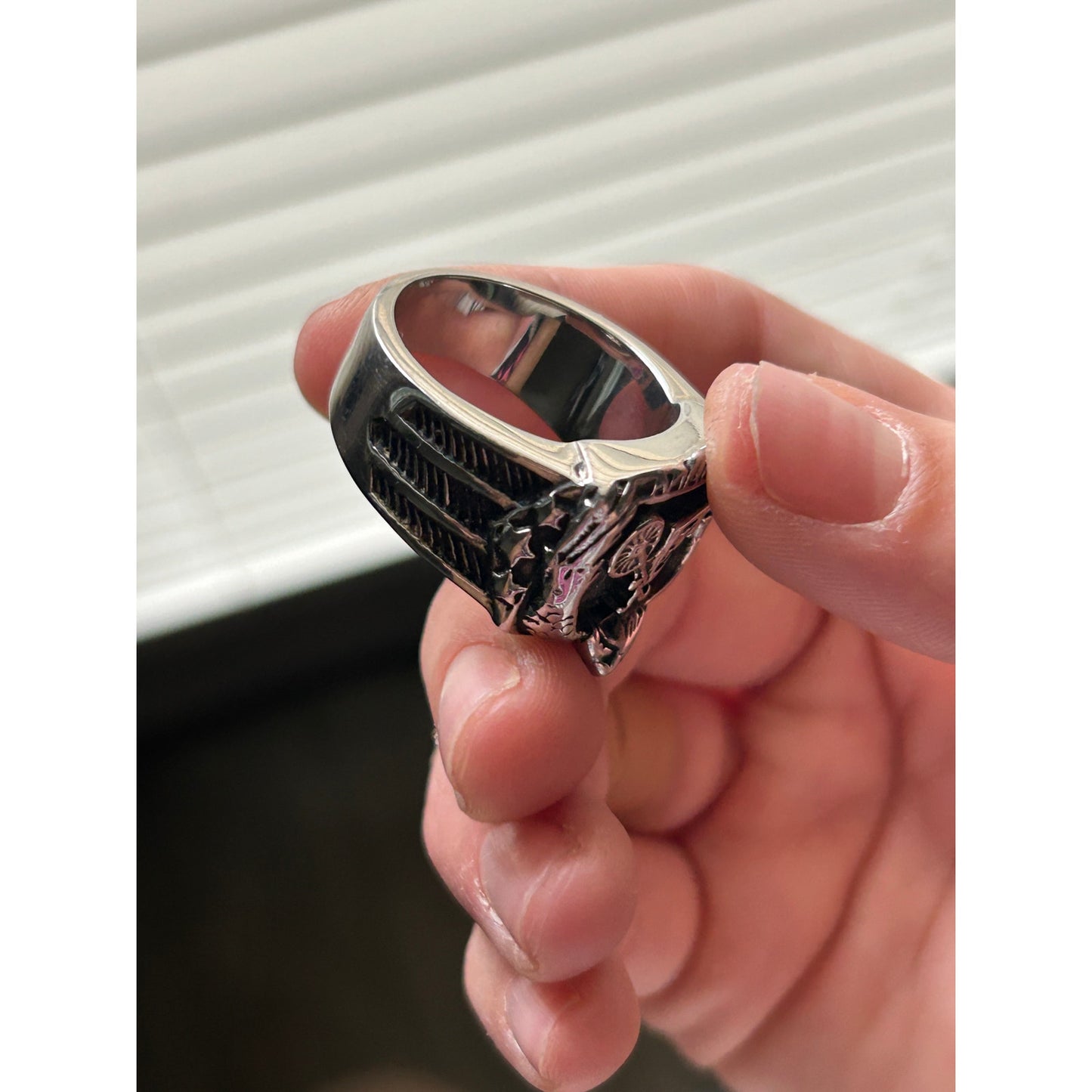Harley Davidson Eagle Frame Biker Ring
