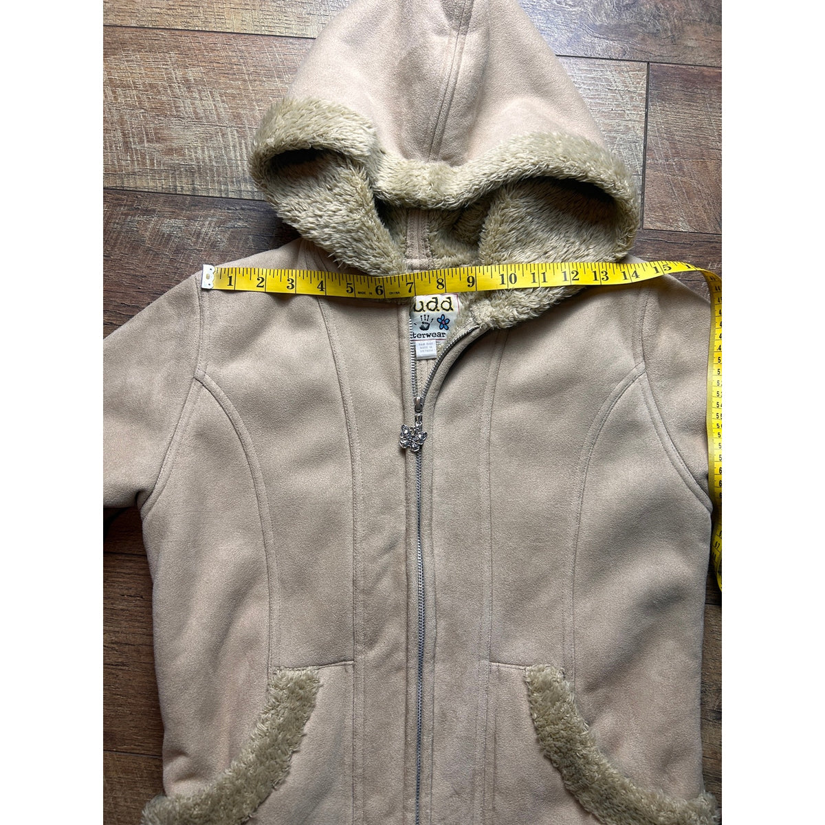 Y2K Mudd Cropped Penny Lane Faux Sherpa Jacket Size s