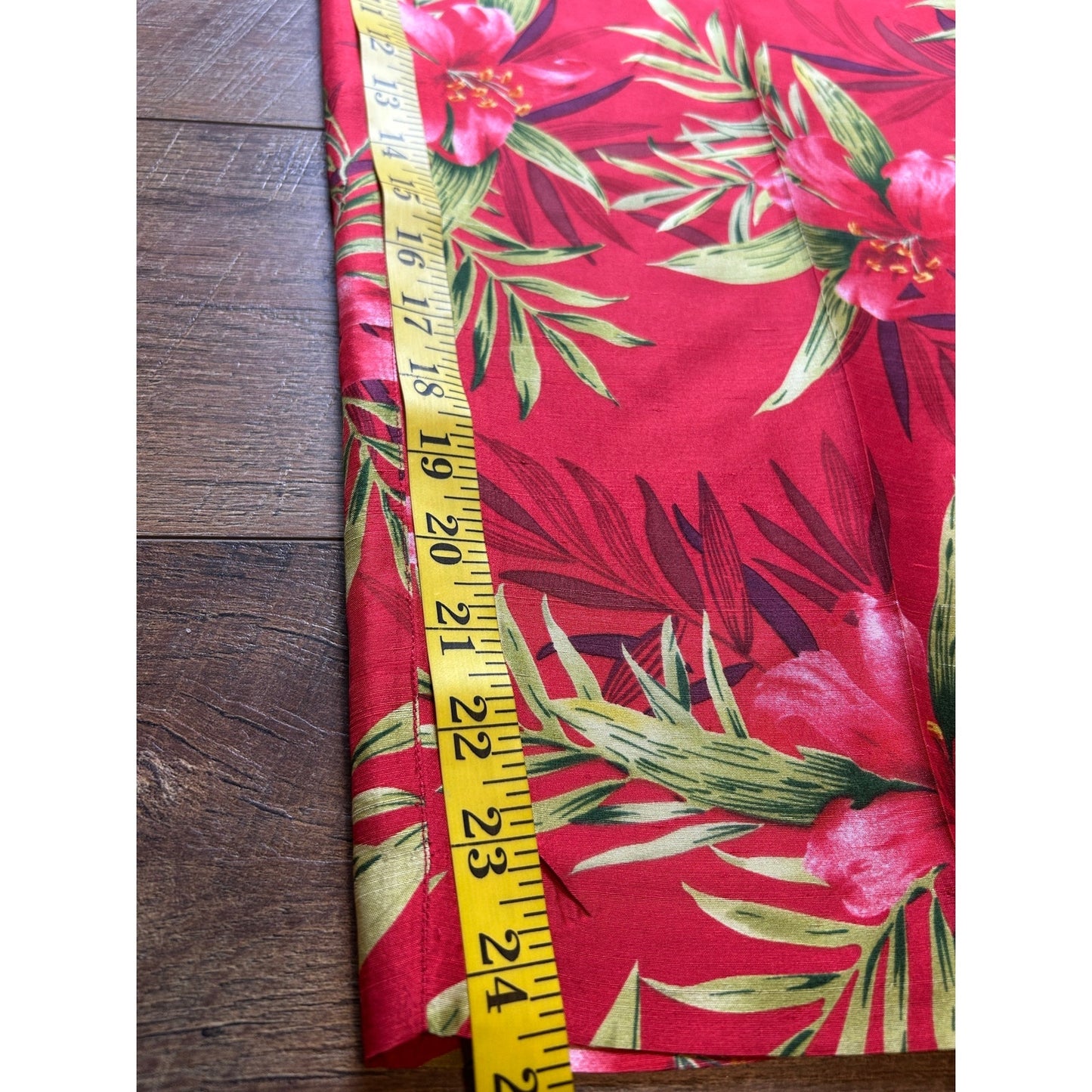 Silk Land Tropical Pinup Girl Pedal Pushers – 100% Silk Capri Pants Retro Pinup