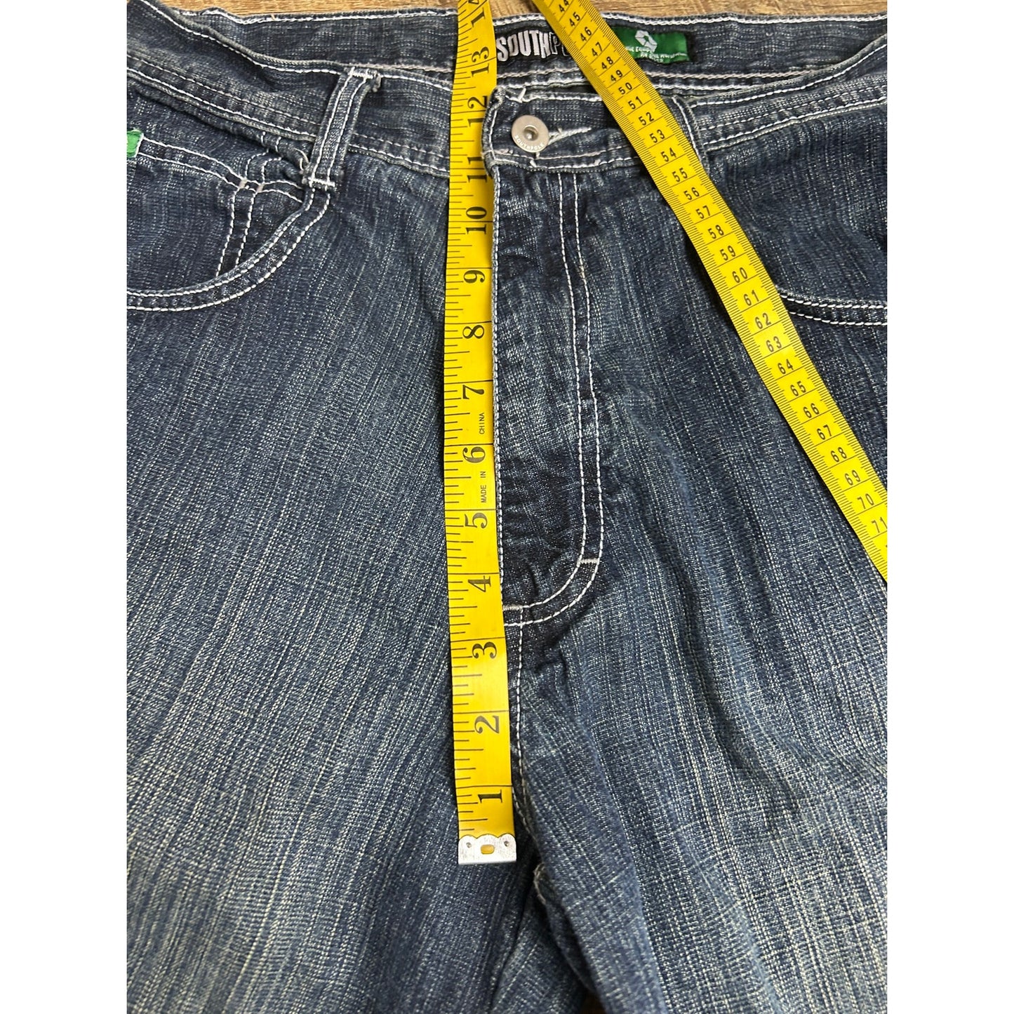 Y2K Jorts Southpole Baggy Verwaschen Medium Wash 32" x 15"