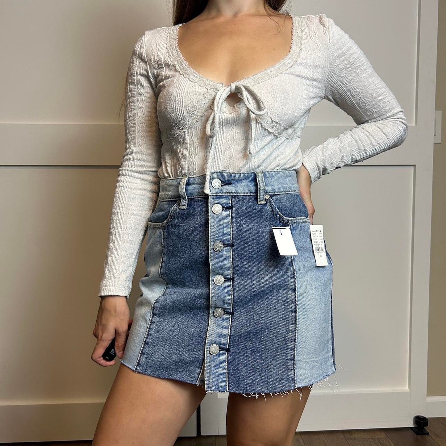 Nwt pacsun blue denim mini