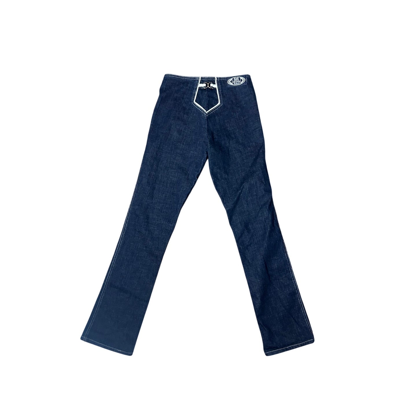 1970er Rag City Blues dunkle Schlagjeans