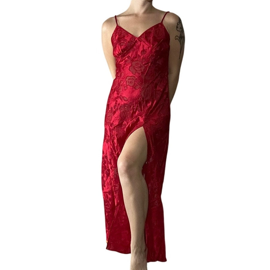 vs gold label 80's maxi slip dress size s