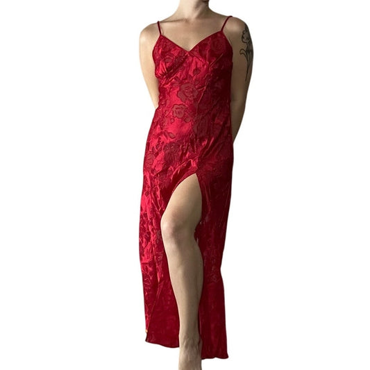 vs gold label 80's maxi slip dress size s