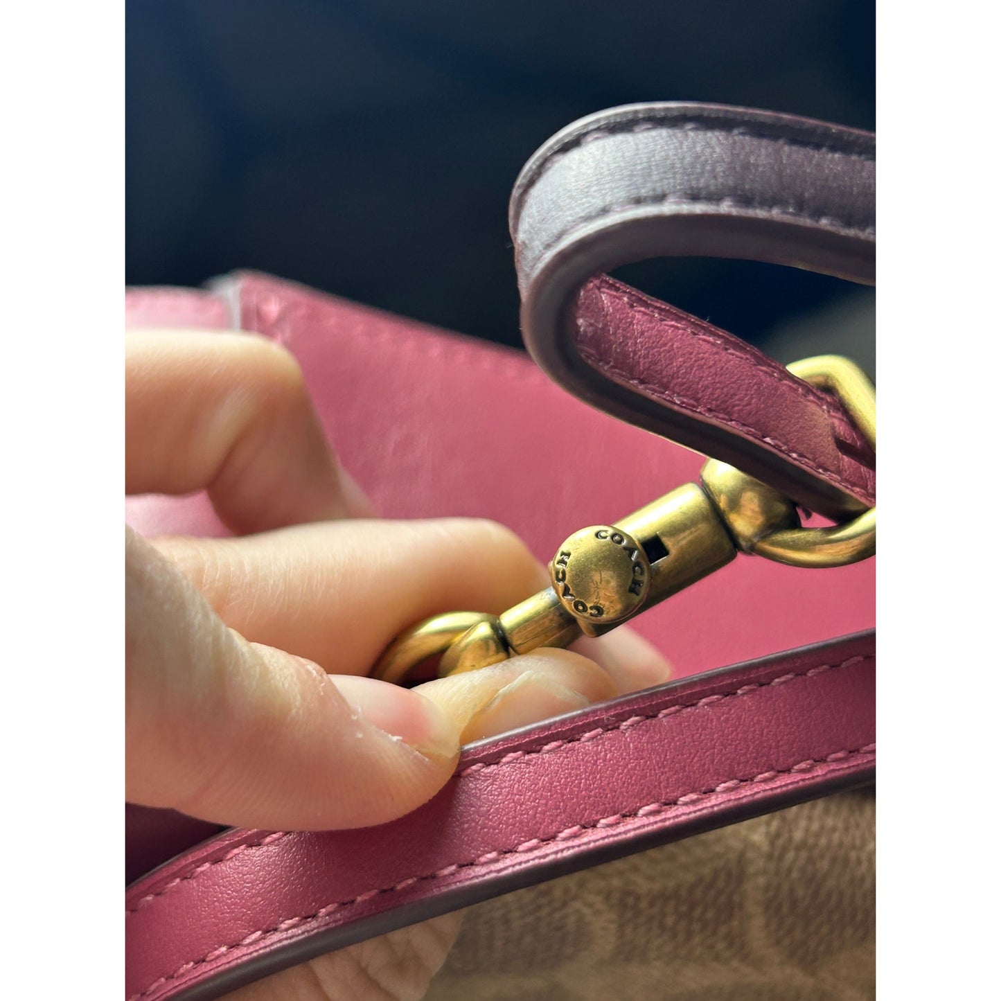 Coach Parker Convertible Backpack 16 Signature Canvas Mini Bag