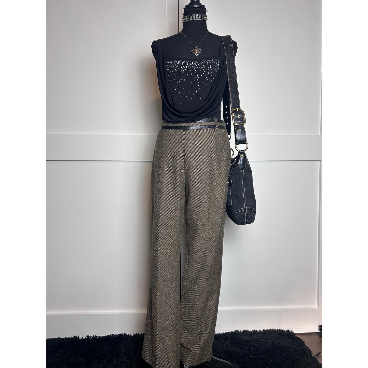 Willi smith made in Italy Y2K wool dress pant
