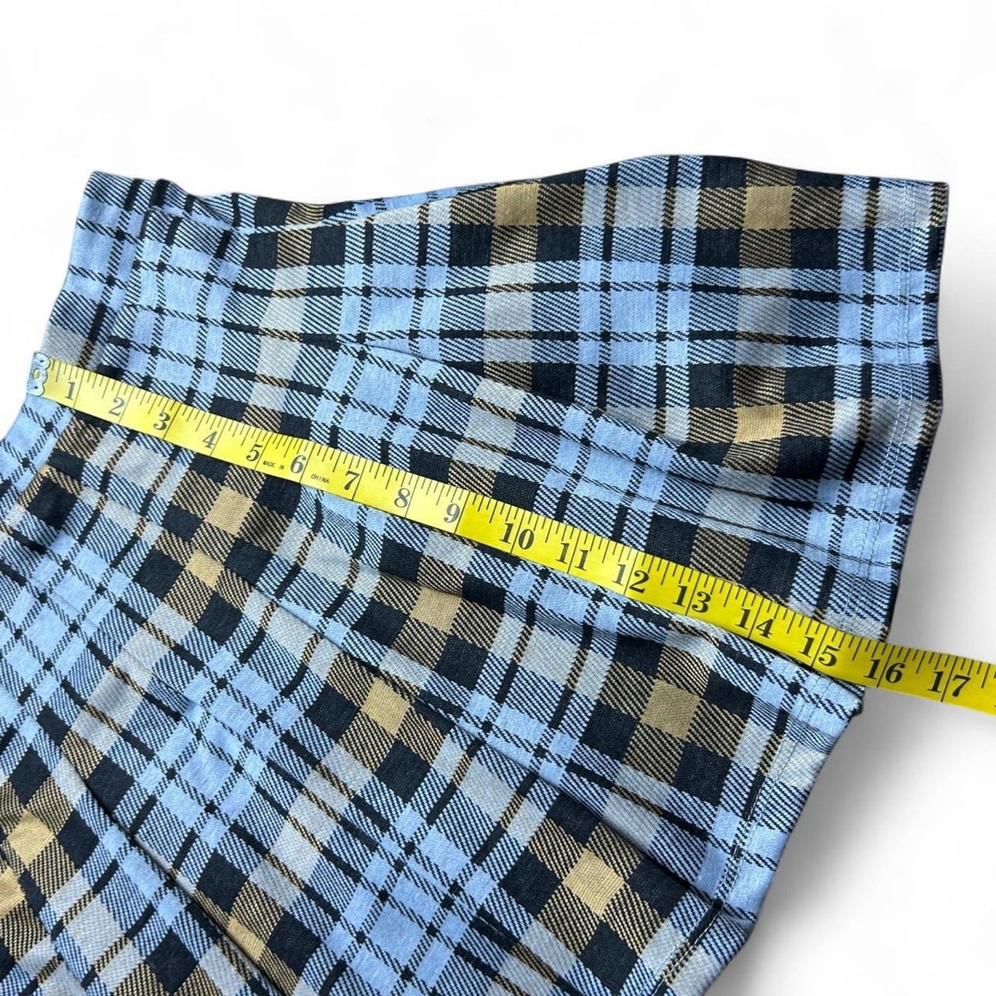 Altered state white and yellow pleated mini