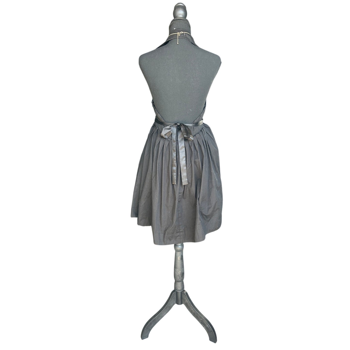 💋 Y2K Rampage Babydoll Halter Mini Dress Size 5 Flowy Tie-Back