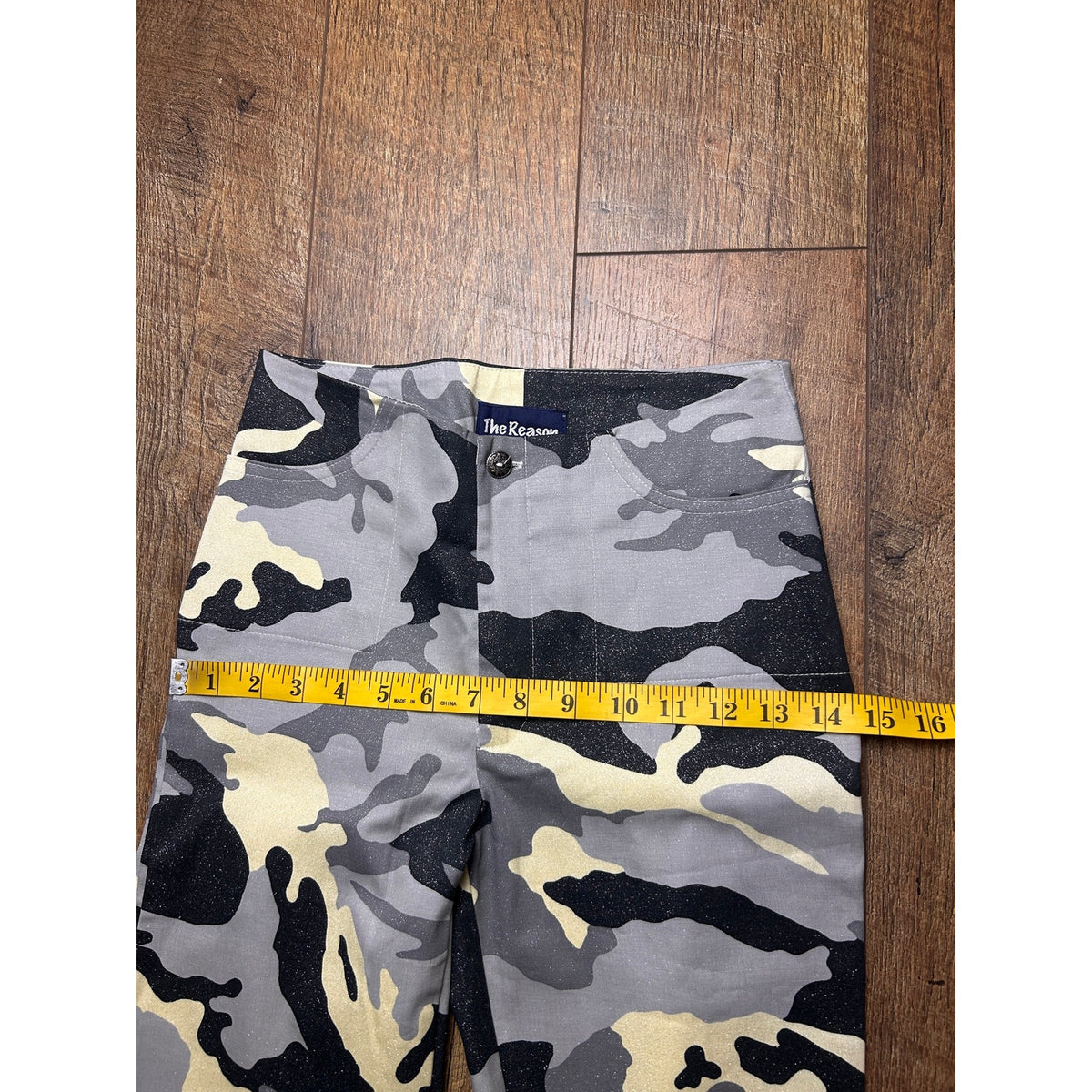 The Reason Camo Sparkle Barback Pants – Size 1