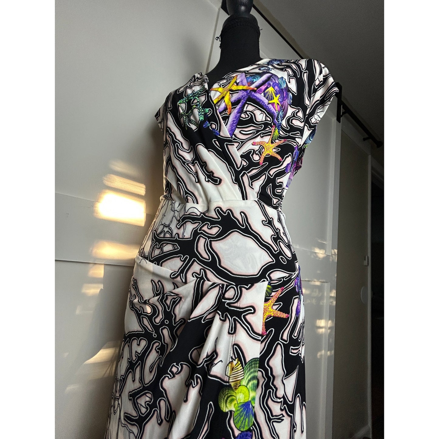 Robe de vacances Just Cavalli motif hippocampe collection Printemps/Été 2016 taille 44