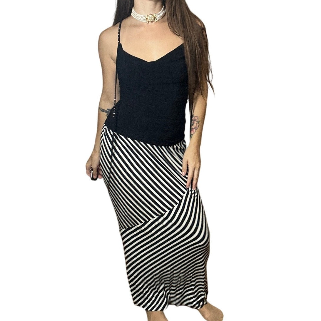 Stretchy Striped Skirt/ Dress Giving Scene/ E girl