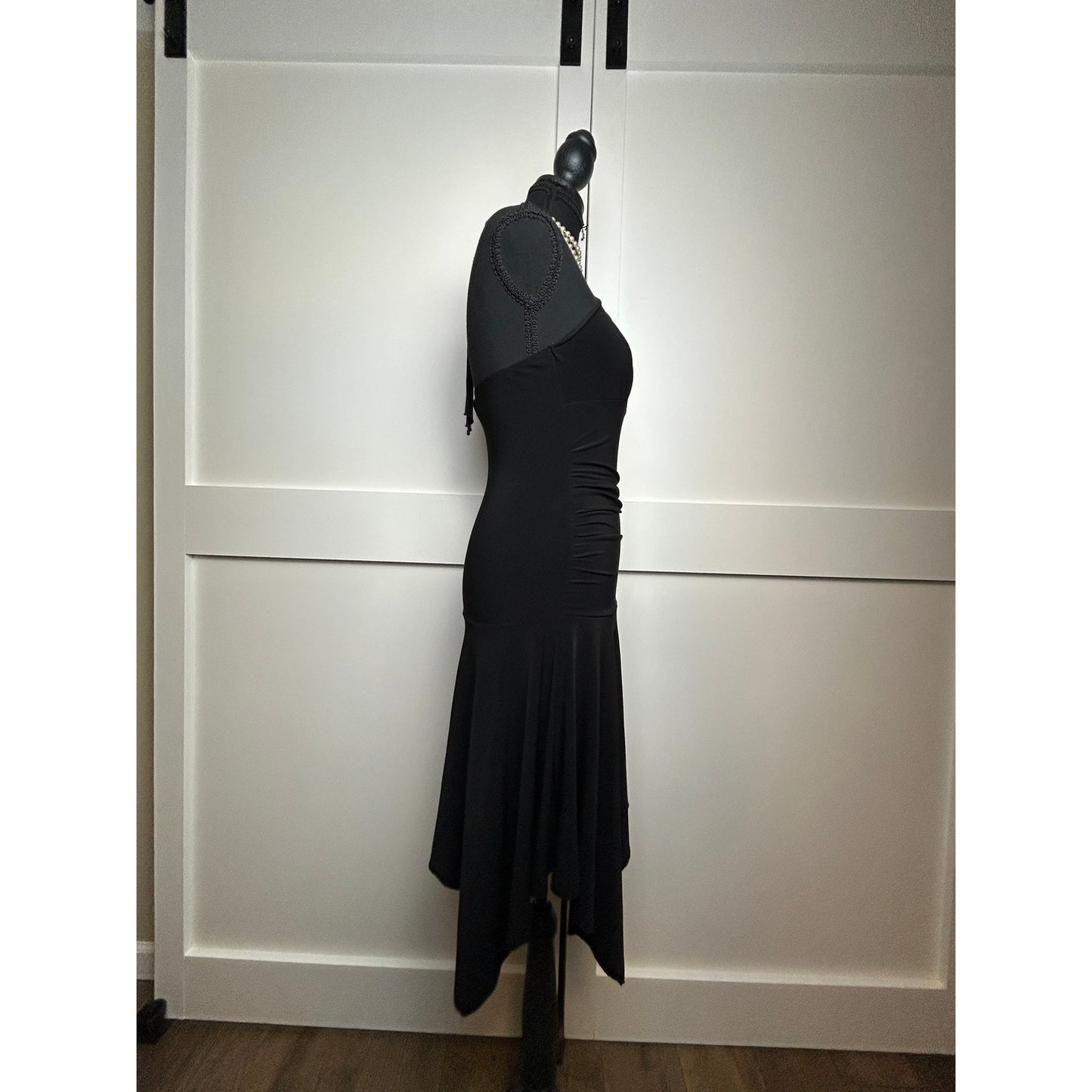 Y2K Indie Sleaze Dark Fairy Asymmetrical Hem Halter Dress MOCA Size M Going Out