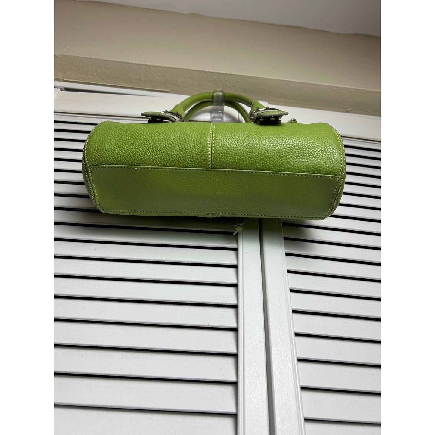 Sac Baguette Vert Citron Années 2000 💚 Sac à Bandoulière "It Girl" avec Boucle Bandolino