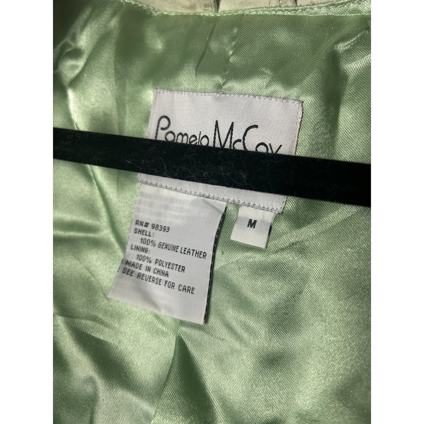 Pamela McCoy Leather Fringe Jacket – Mint Size M