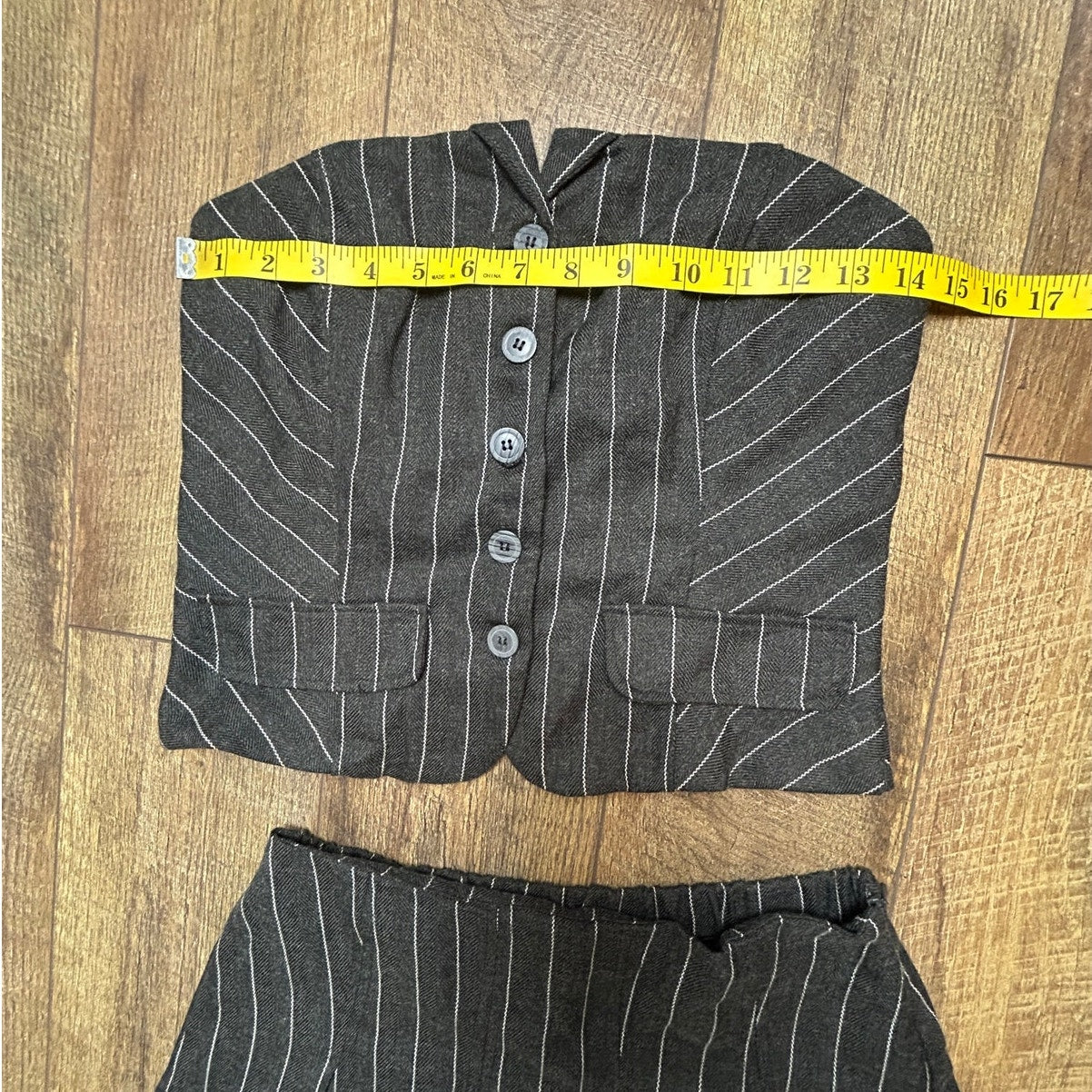 Kirious pinstripe skirt set size M office siren coquette