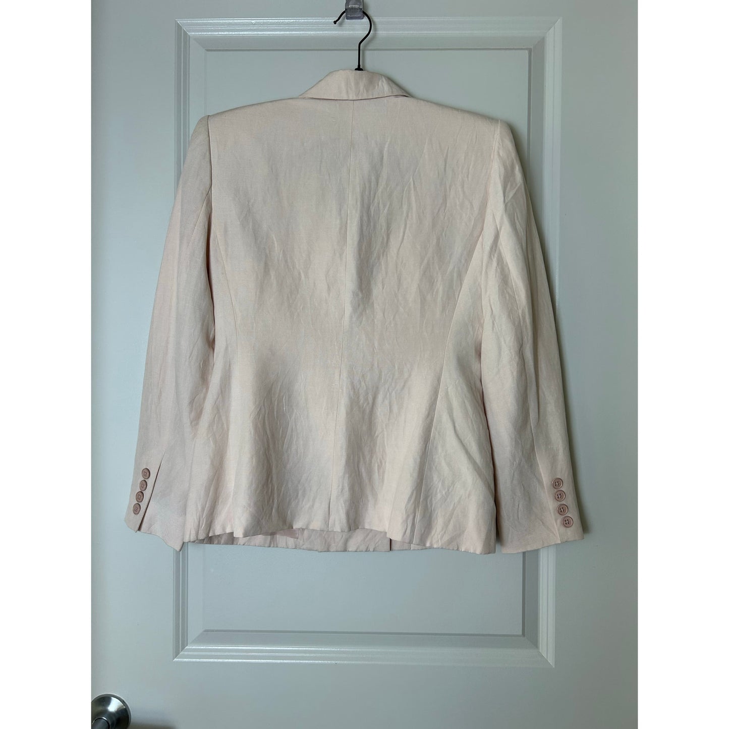✨ Lauren Ralph Lauren Double-Breasted Silk & Linen Blazer