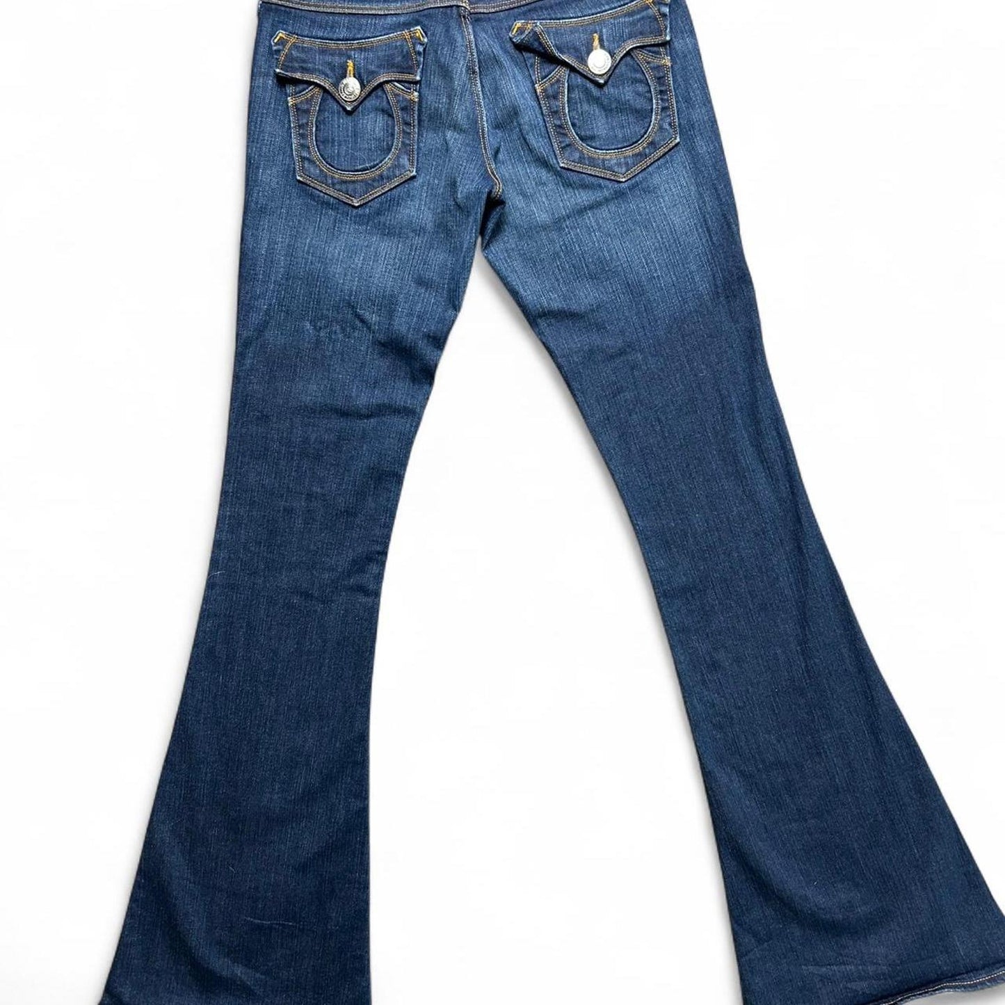True religion blue low rise flare jeans size 26x34