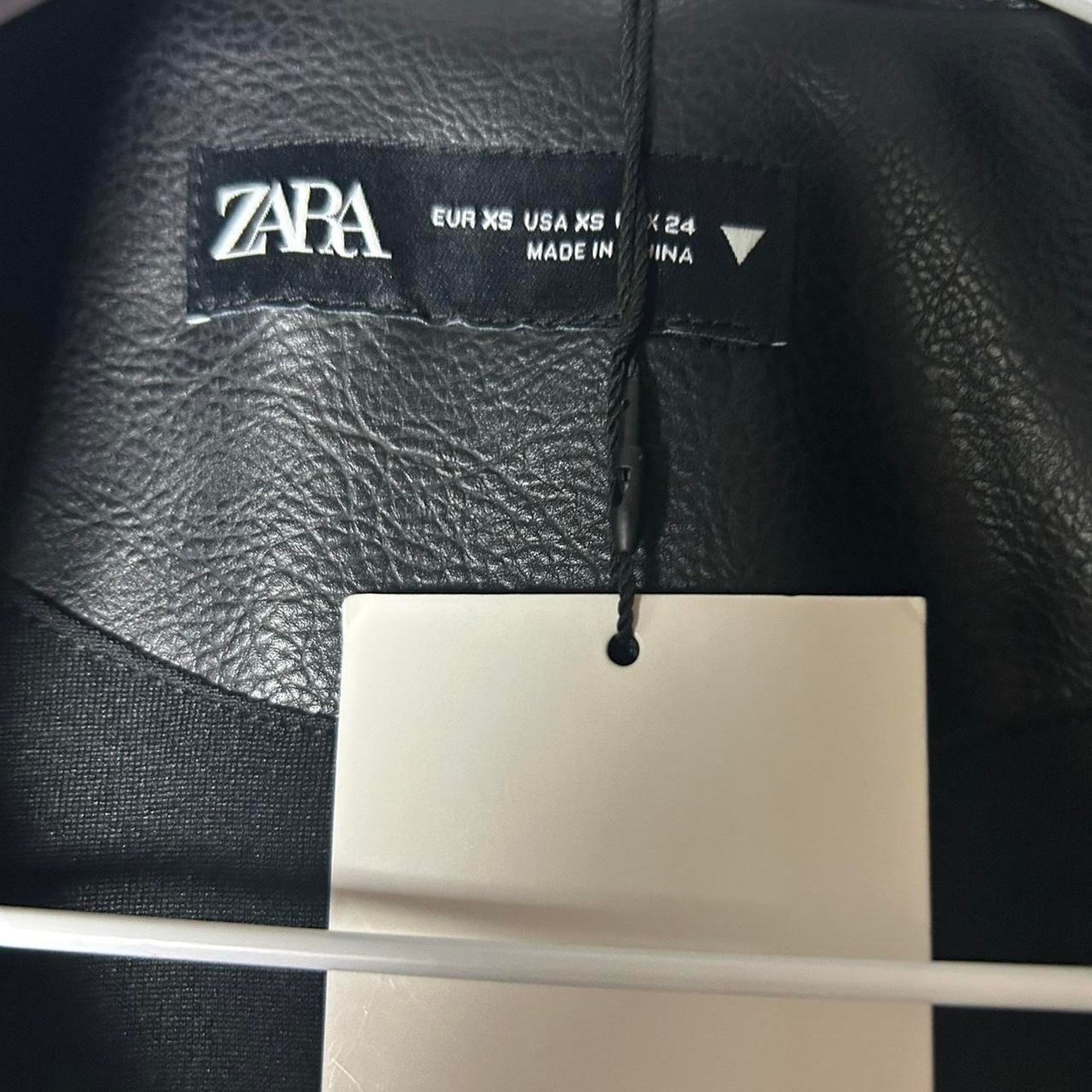 Zara nwt faux leather biker moto jacket