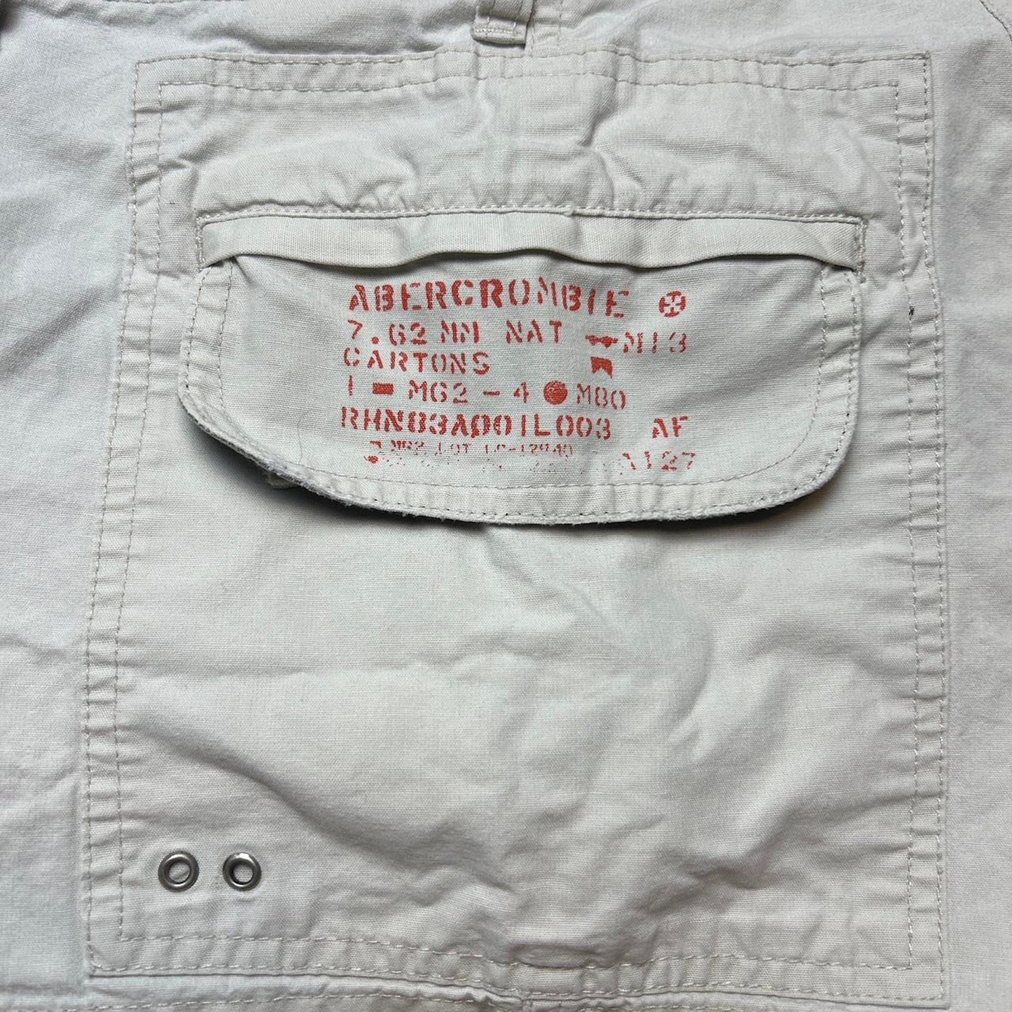 Y2k abercrombie fitch cream
