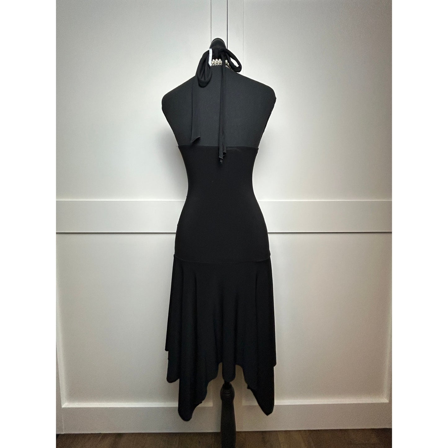 Y2K Indie Sleaze Dark Fairy Asymmetrical Hem Halter Dress MOCA Size M Going Out