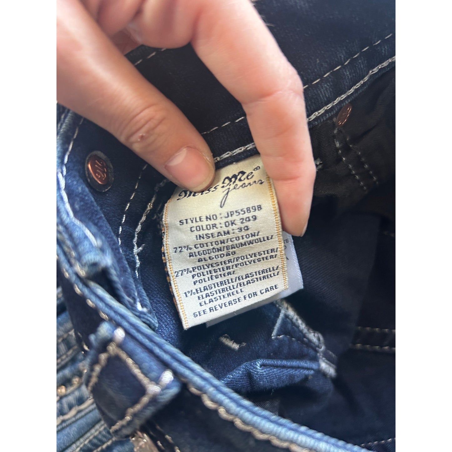 Miss Me Jeans Bundle Y2K Embellished Denim Größe 28/29 3er-Set
