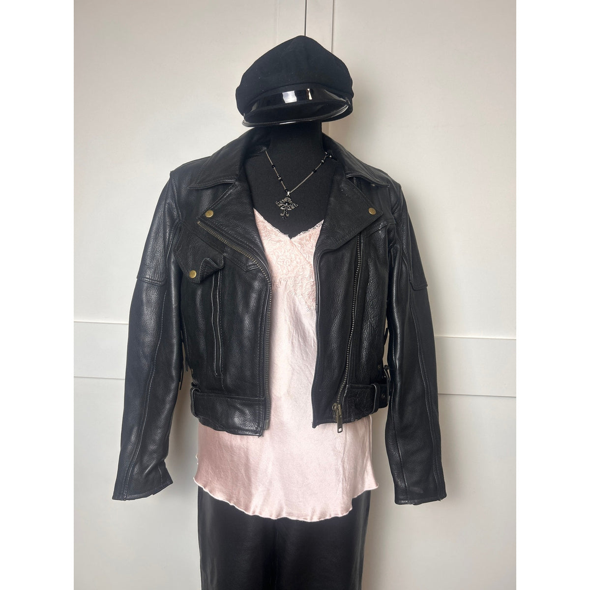 Cropped moto jacket insulated, breathable 18” ptp