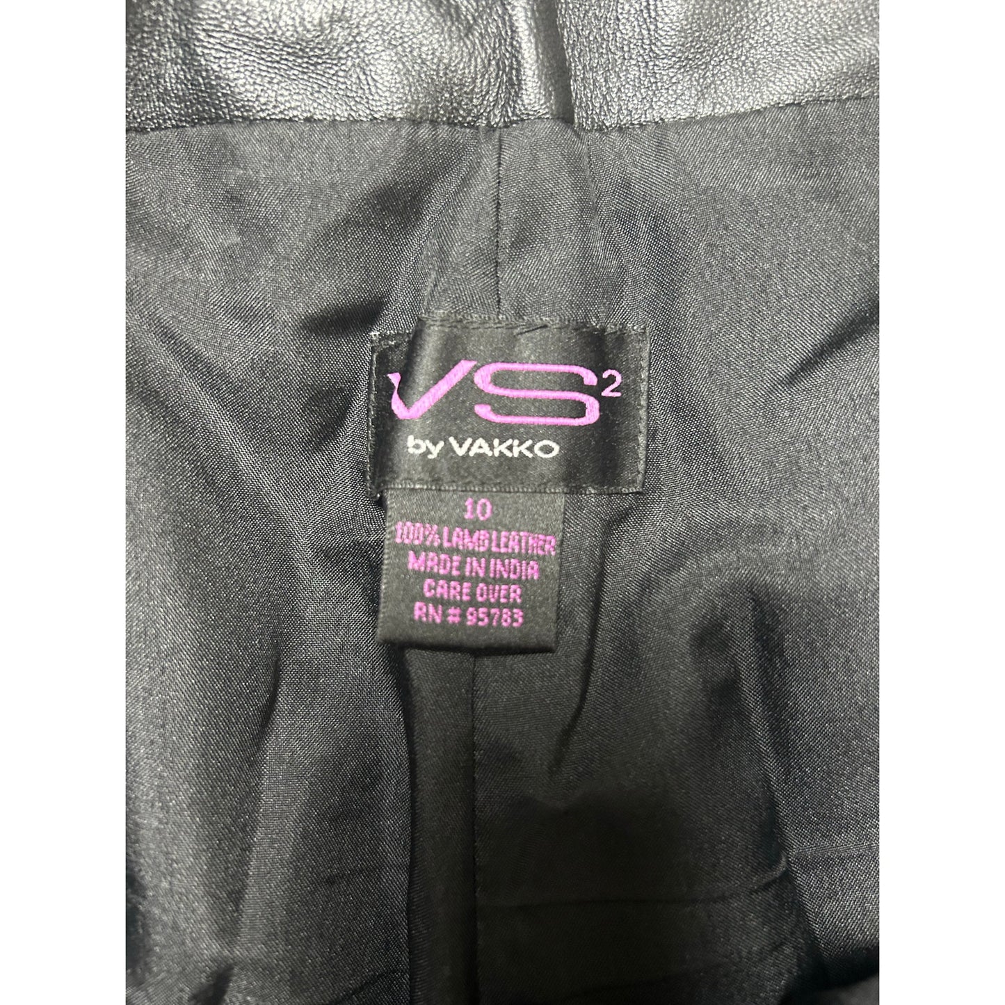 VS2 by Vakko lamb leather pants 32X32