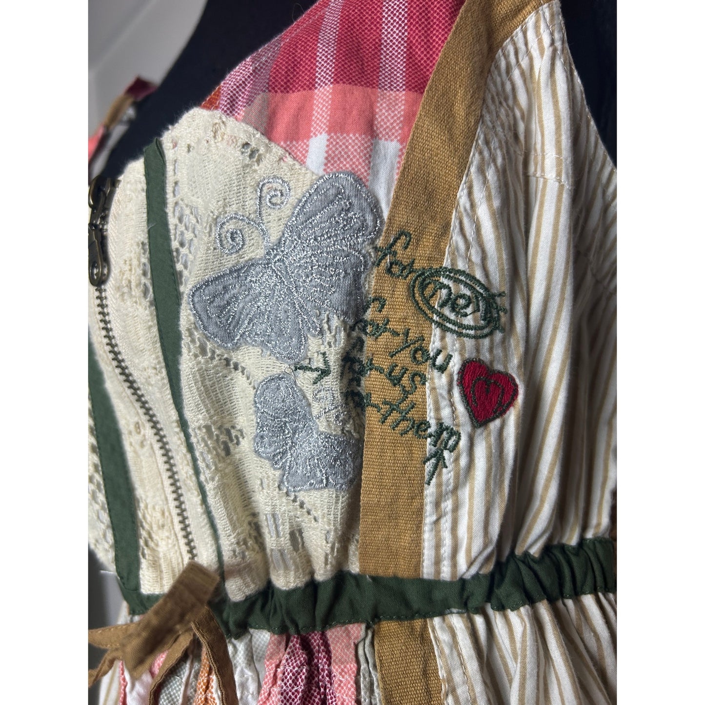 desigual garden fairy patchwork euro dress size 40