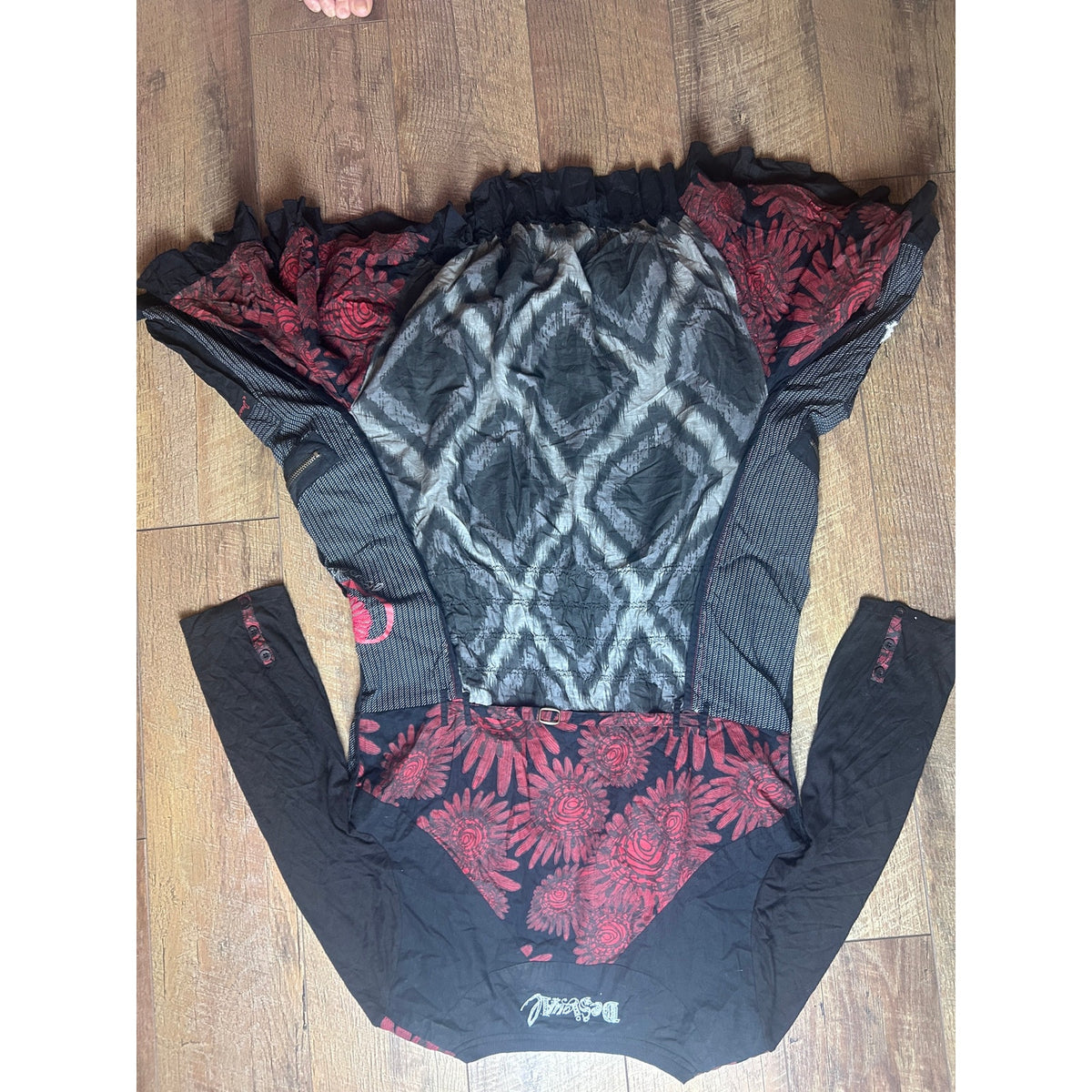Desigual Grunge Fairy Patchwork Euro Dress | Y2K Boho Art Girl Vintage Statement Dress