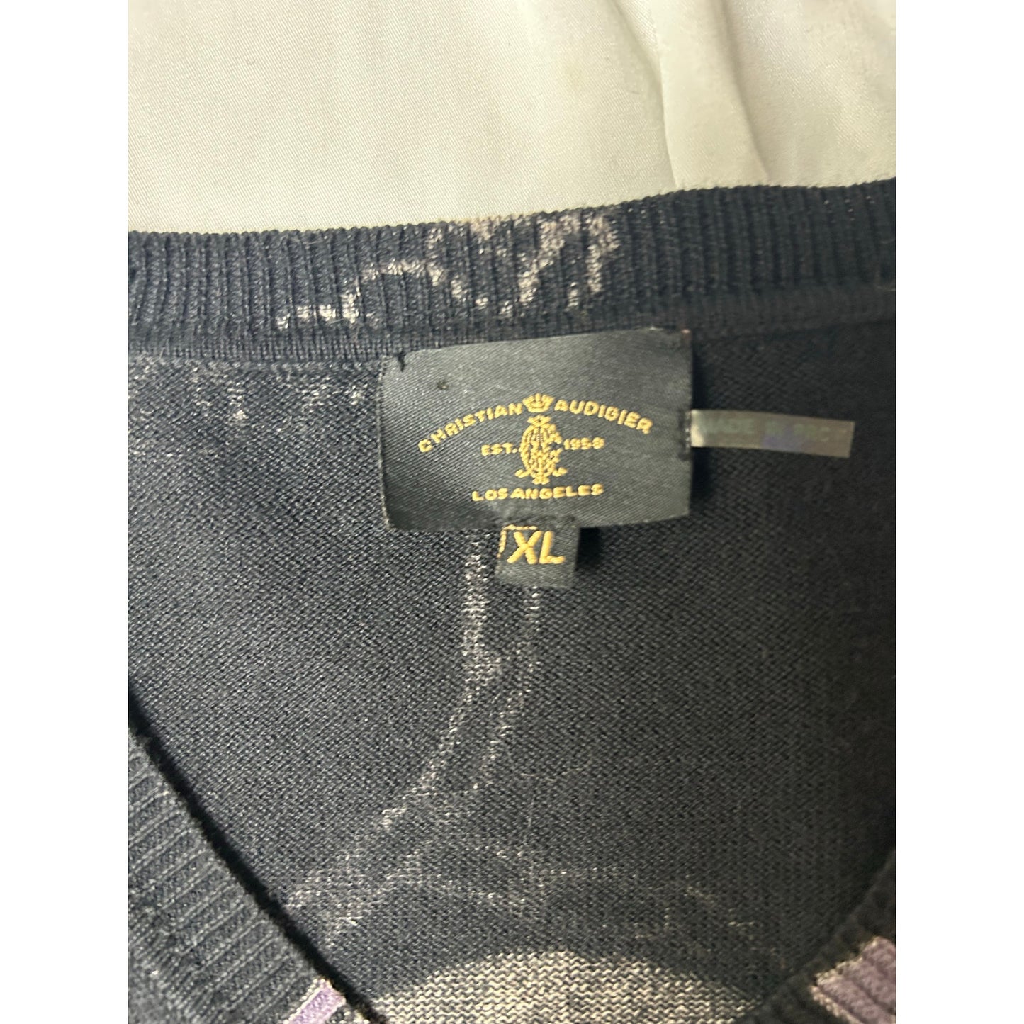 Christian Audigier t-shirt en tricot tête de mort vie de rêve bling taille m