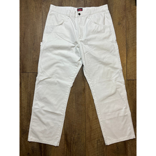 Wrangler carpenter pants white size 34x29