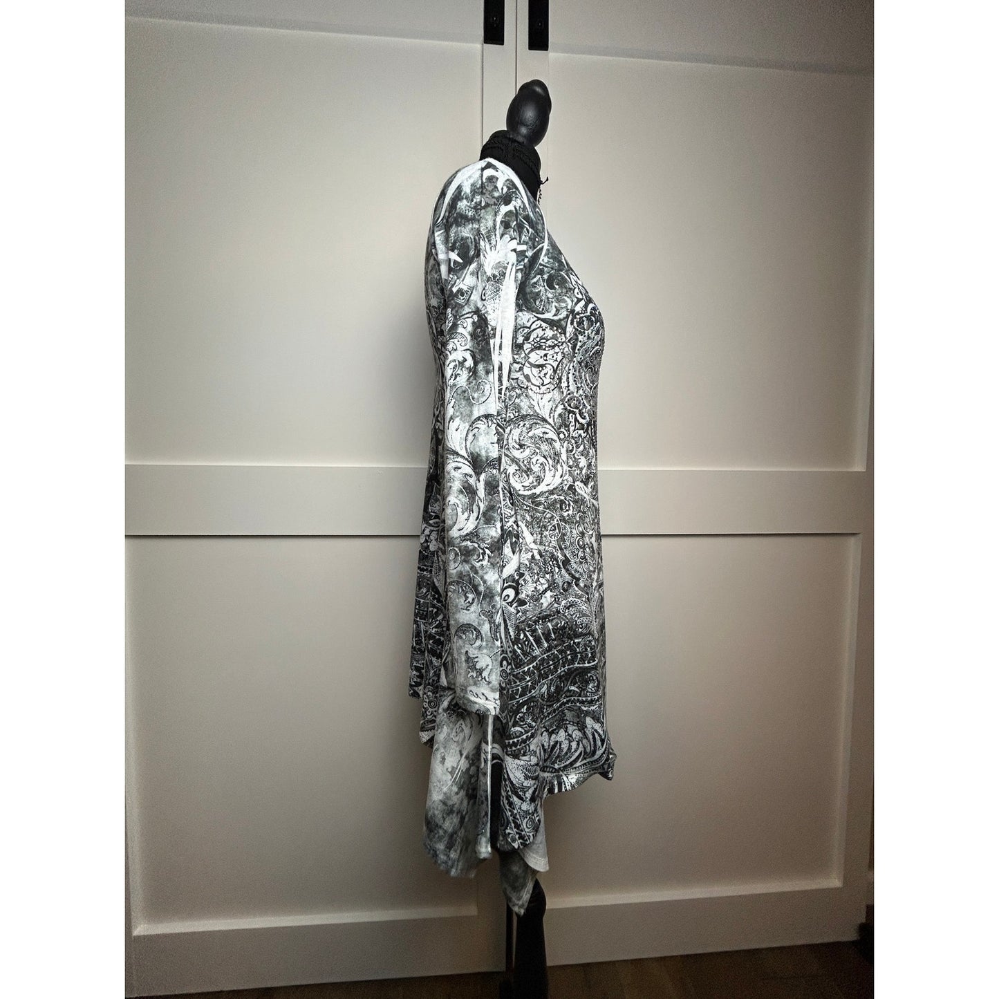 Y2K McBling Tattoo Fairy Nietenkleid Ed Hardy Style Viskose-Mix Größe S (Passt S–M)
