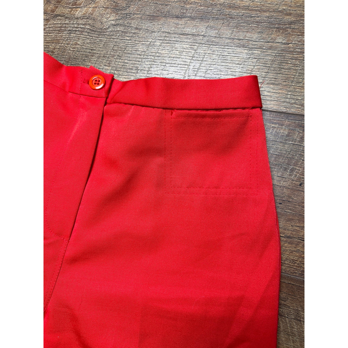 Vintage 70s Fritzi Red Orange Bell Bottom Pants Flare 26x32