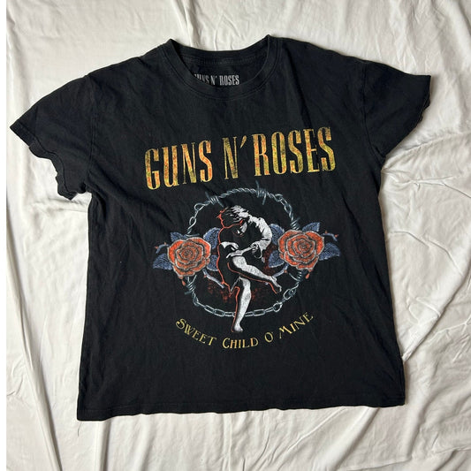 New 80's rock band tee Gun and roses sweet child of mine size l