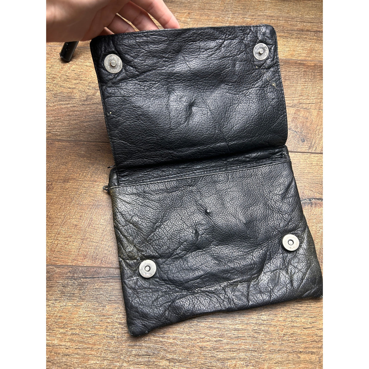 heart tribal clip on zip up saddle bag