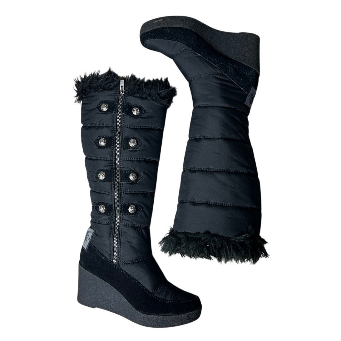 Saftige Wedges mit Kunstfellbesatz Schneestiefel Größe 7