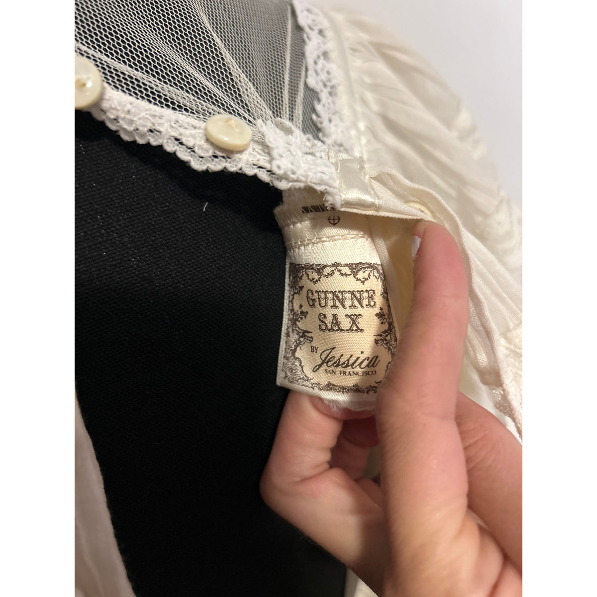 Vintage 1980s Gunne Sax by Jessica McClintock Prairie Wedding Dress – Edwardian