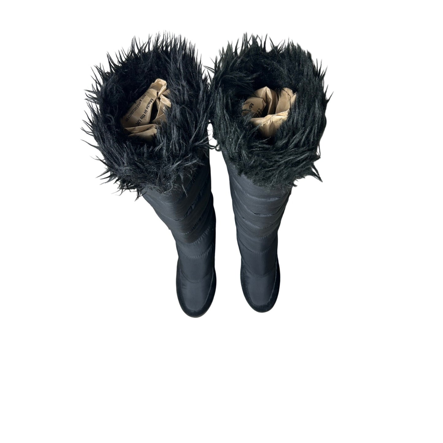 Saftige Wedges mit Kunstfellbesatz Schneestiefel Größe 7