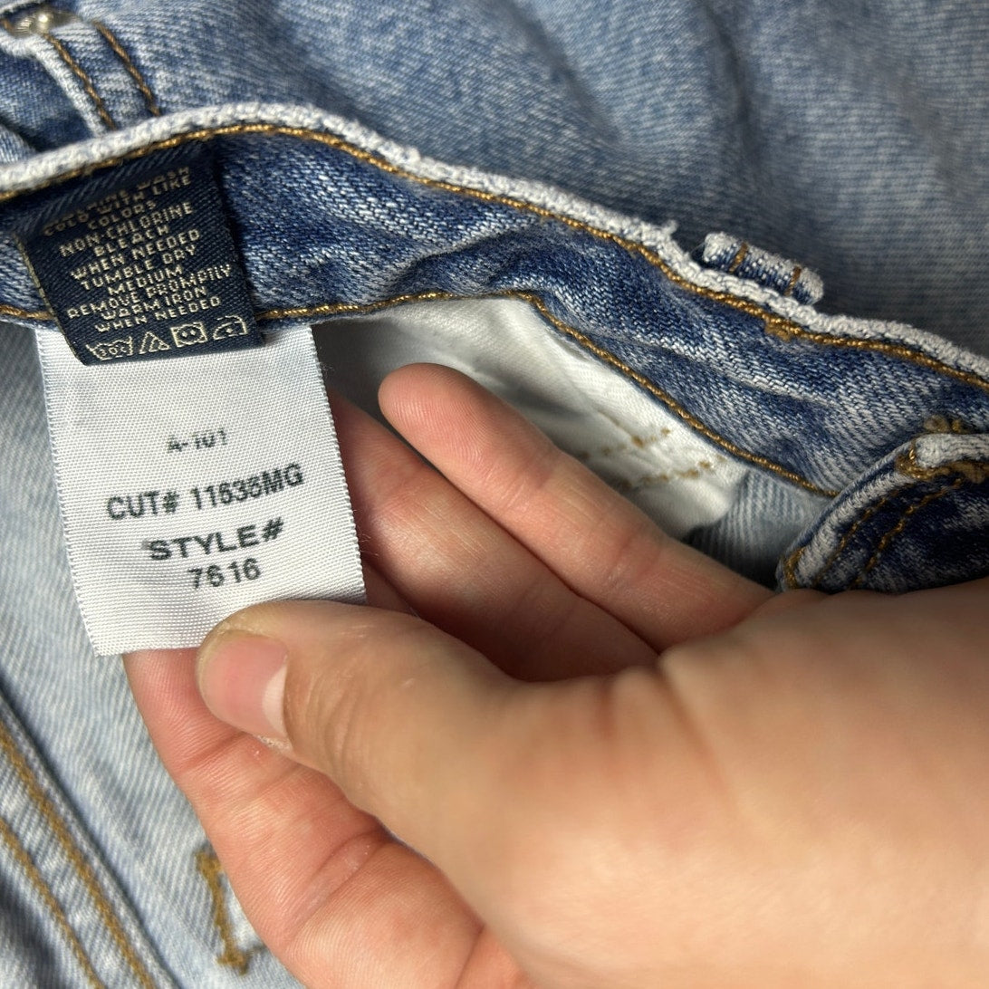 vintage y2k american eagle light wash bootcut jeans mid rise 29x32 indie sleaze