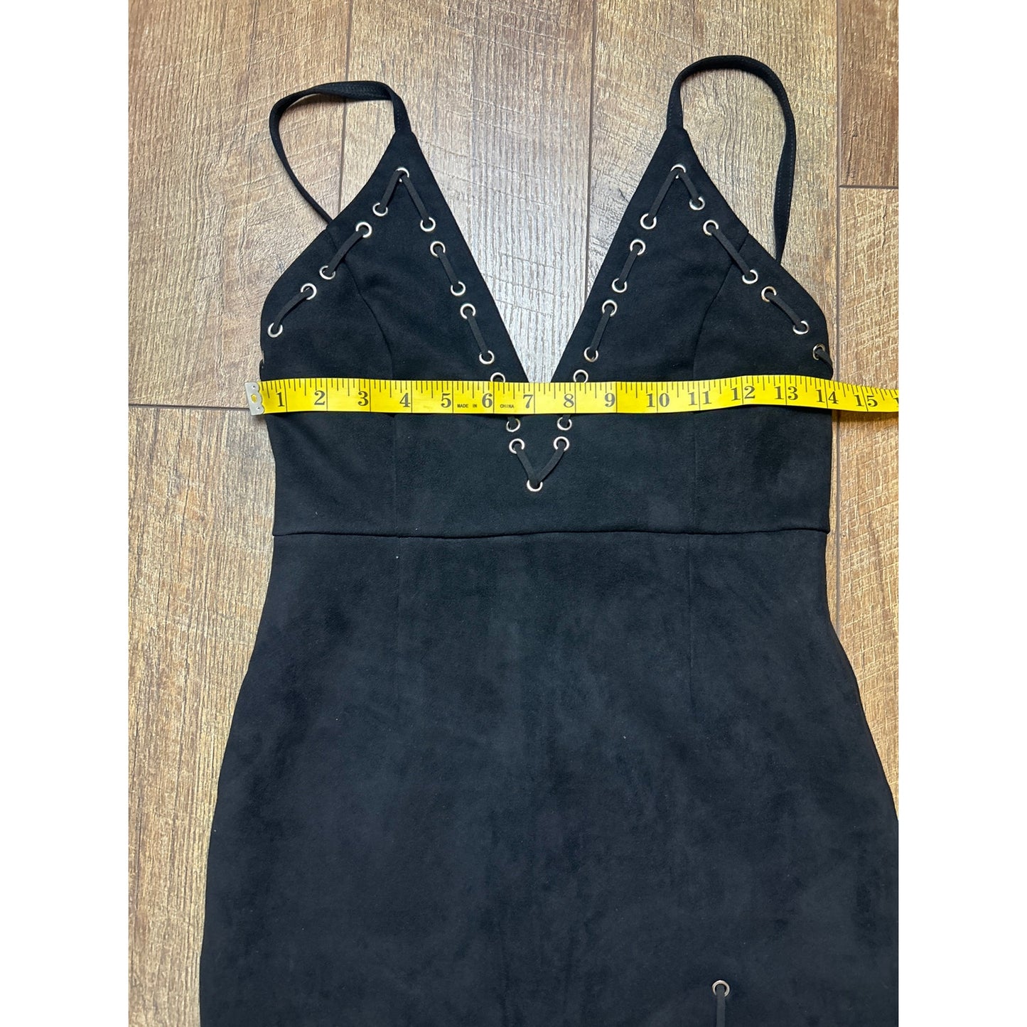 Hello Molly vegan suede lace up dress size 8 western alternative