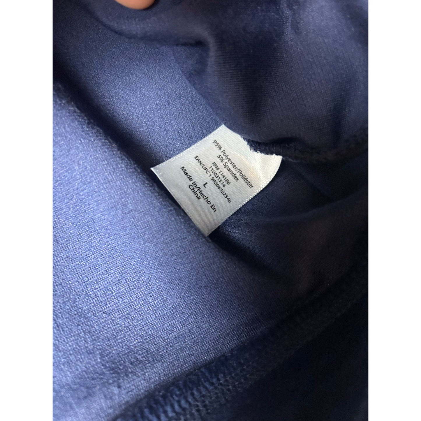 Juicy couture velour track jacket navy blue with rhinestones size l