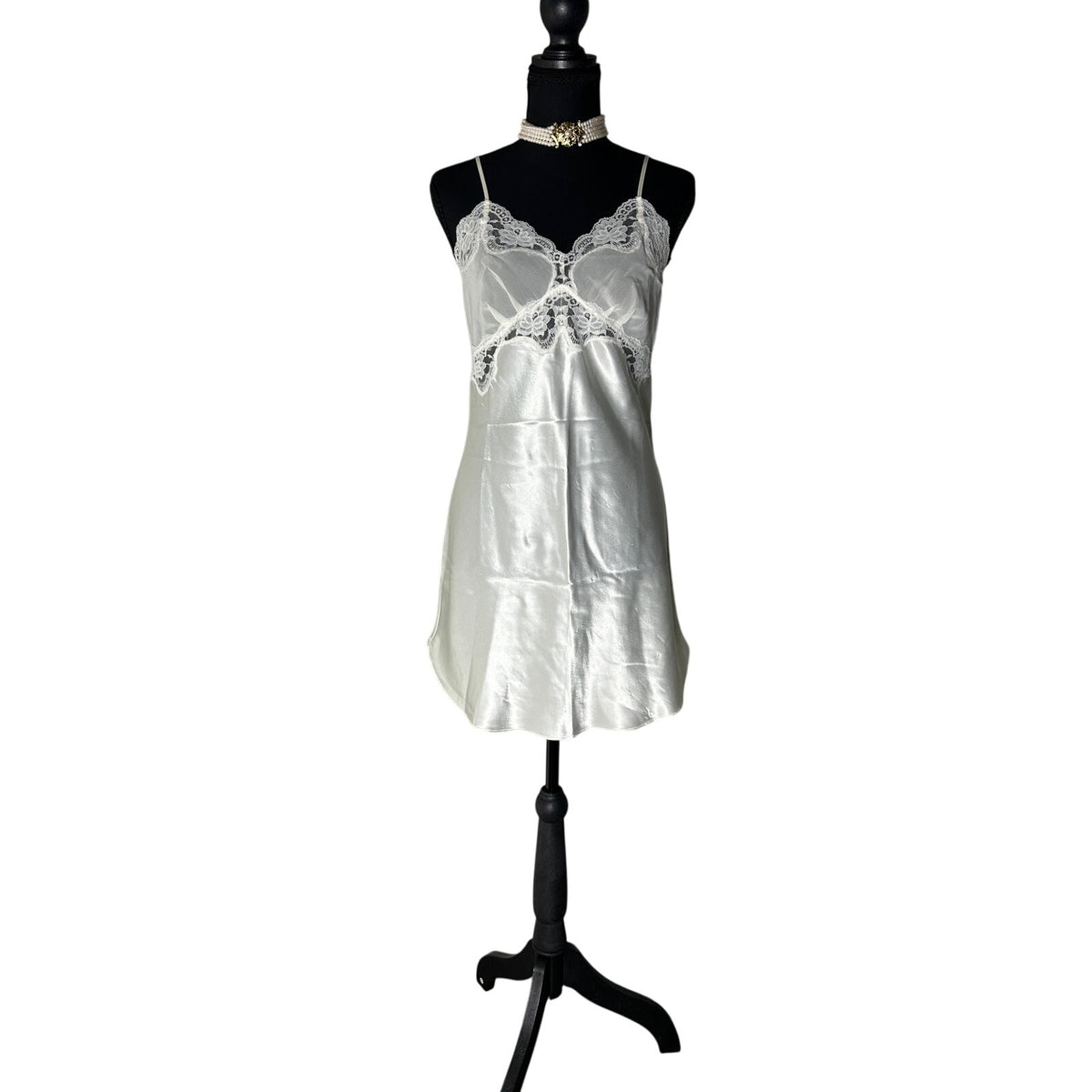 1990s victoria's secret gold label coquette babydoll slip dress size s