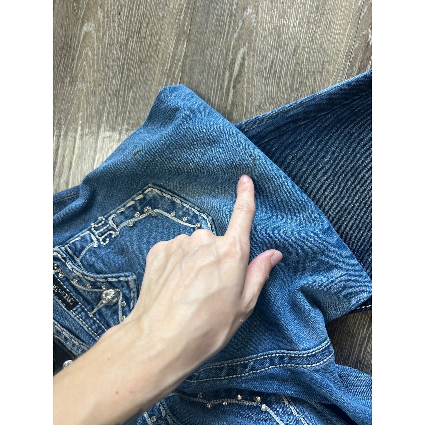 Miss Me Jeans Bundle Y2K Embellished Denim Größe 28/29 3er-Set