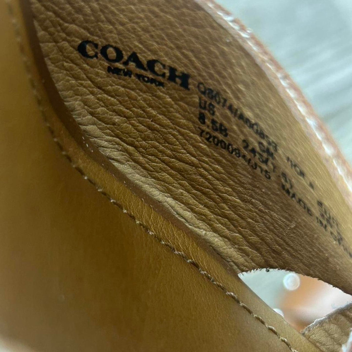 Coach vixen tan and brown