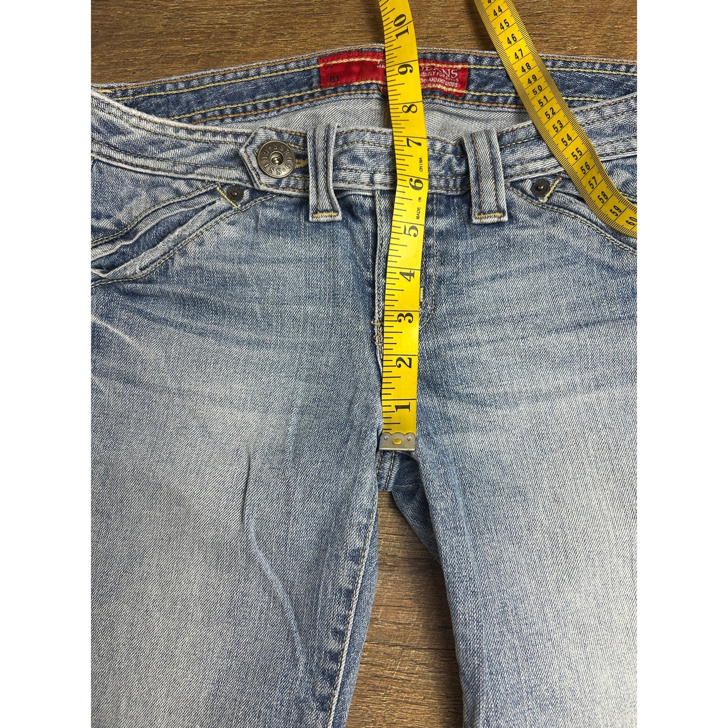 Y2K Guess Low-Rise-Bermuda-Shorts in heller Waschung
